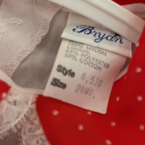 Vintage Red baby dress - Picture 8 of 12